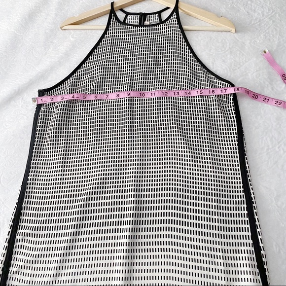 Silky Black & White Slip Dress - Picture 4 of 9